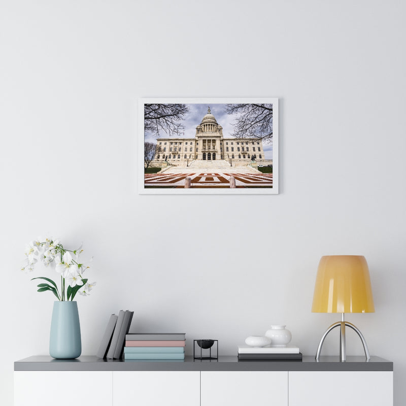 Rhode Island State House - Premium Framed Horizontal Poster