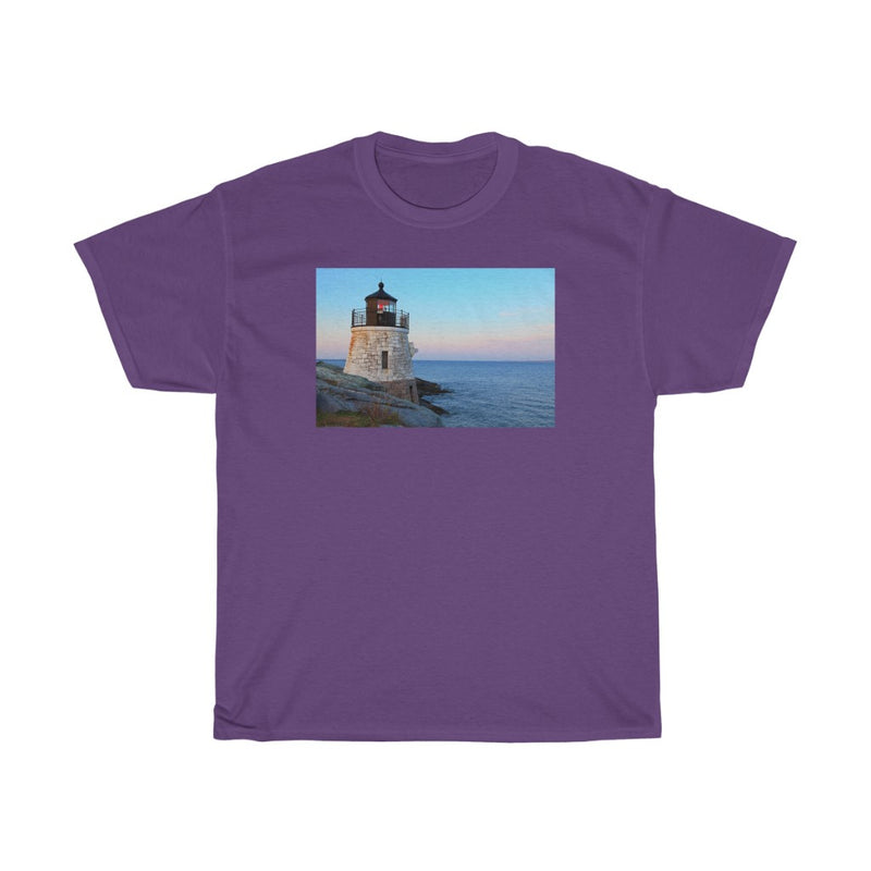 Light House in Rhode Island - Unisex Heavy Cotton Tee