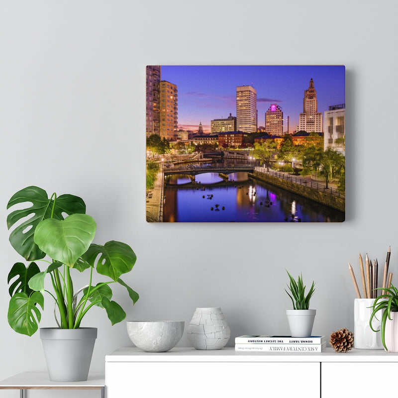 Downtown Providence Sunset - Canvas