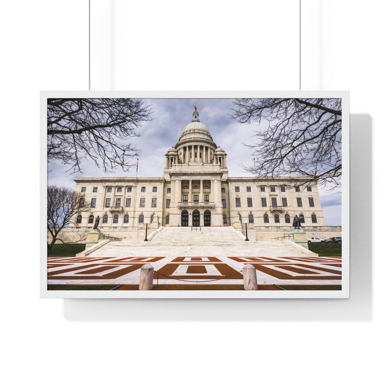 Rhode Island State House - Premium Framed Horizontal Poster