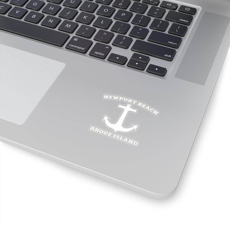 Newport Beach White Anchor - Stickers