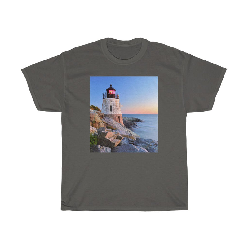 Lighthouse - Rhode Island - Unisex Heavy Cotton Tee