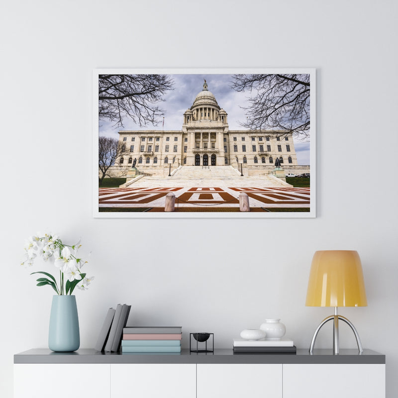 Rhode Island State House - Premium Framed Horizontal Poster