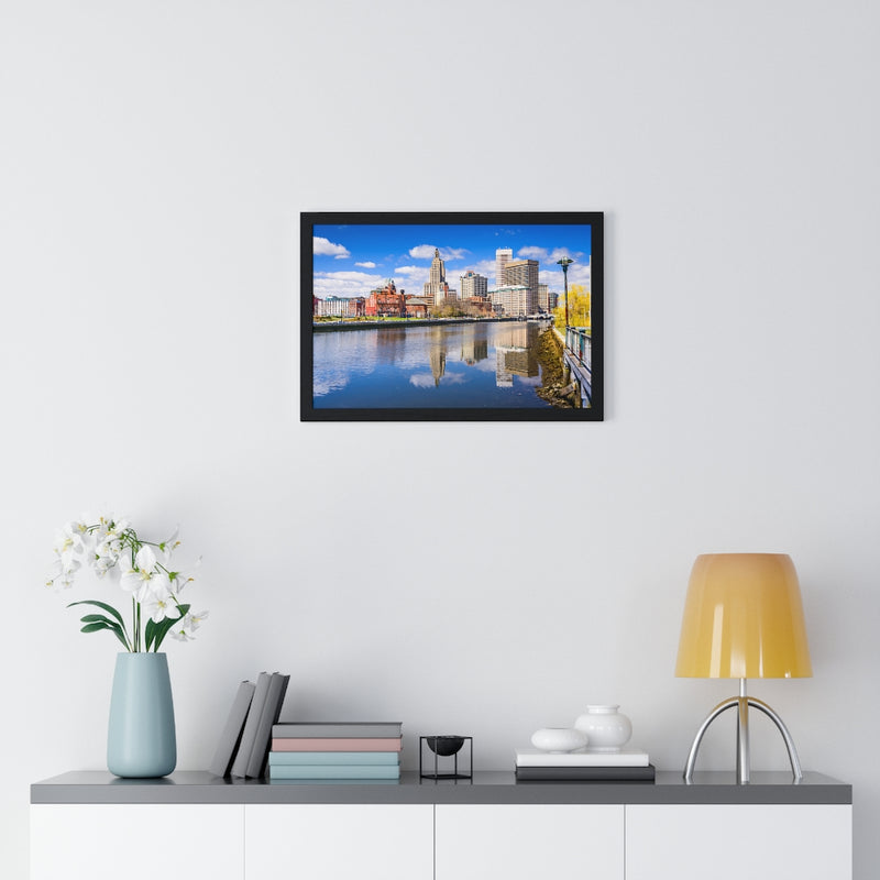 Downtown Providence - Premium Framed Horizontal Poster