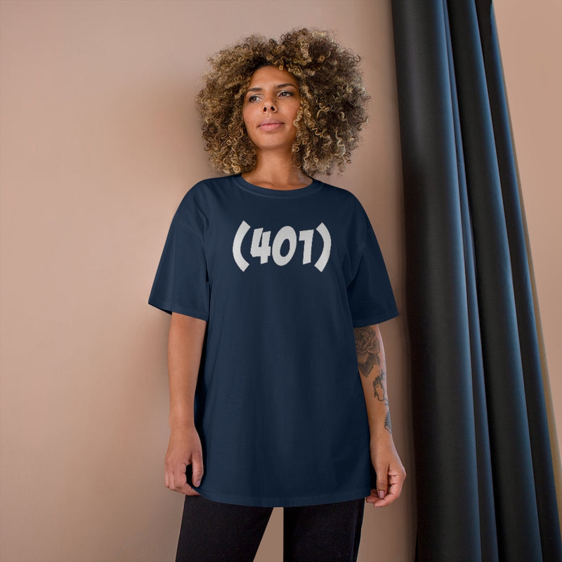 401, RI - Champion T-Shirt - Bold Font