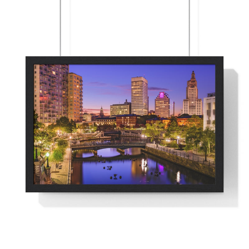 Providence Sunset - Premium Framed Horizontal Poster