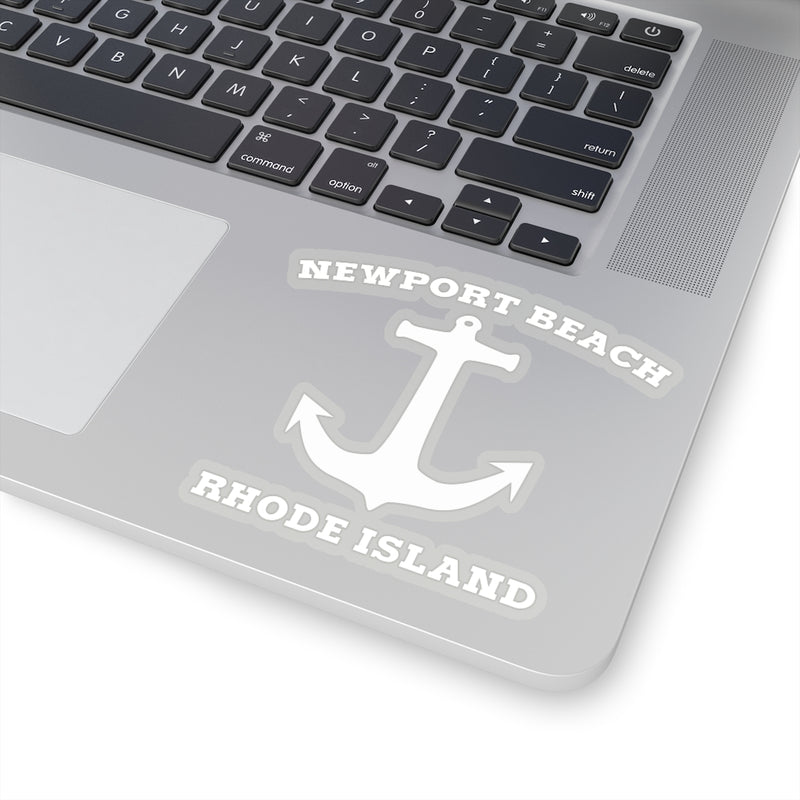 Newport Beach White Anchor - Stickers