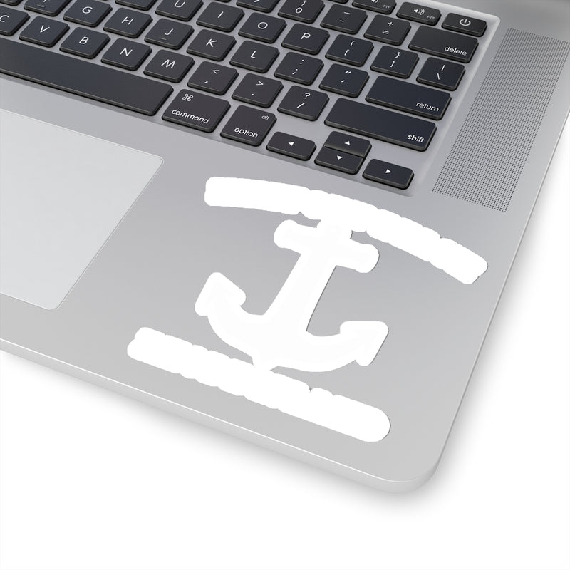 Newport Beach White Anchor - Stickers