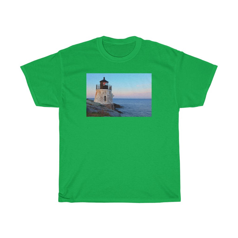 Light House in Rhode Island - Unisex Heavy Cotton Tee