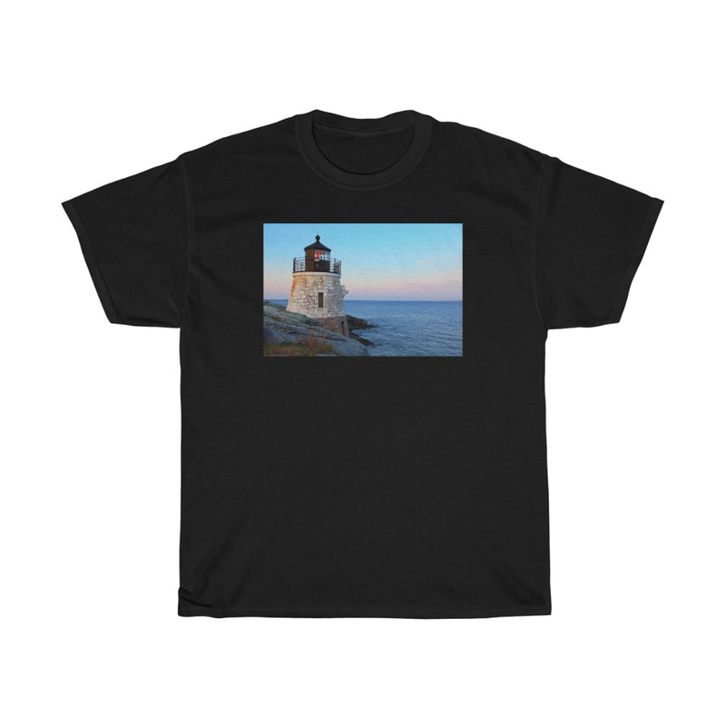 Light House in Rhode Island - Unisex Heavy Cotton Tee