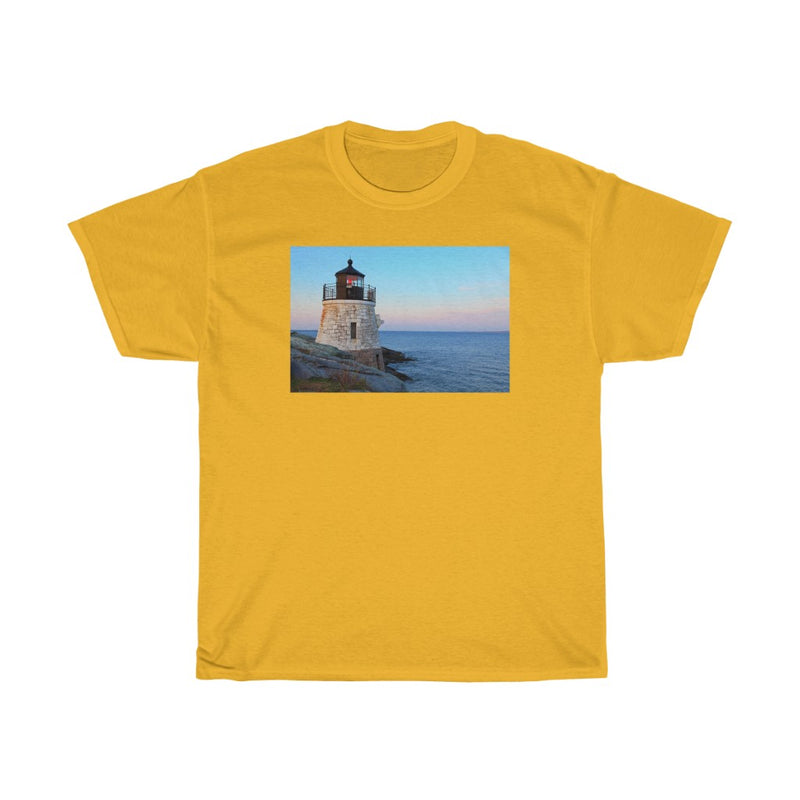 Light House in Rhode Island - Unisex Heavy Cotton Tee