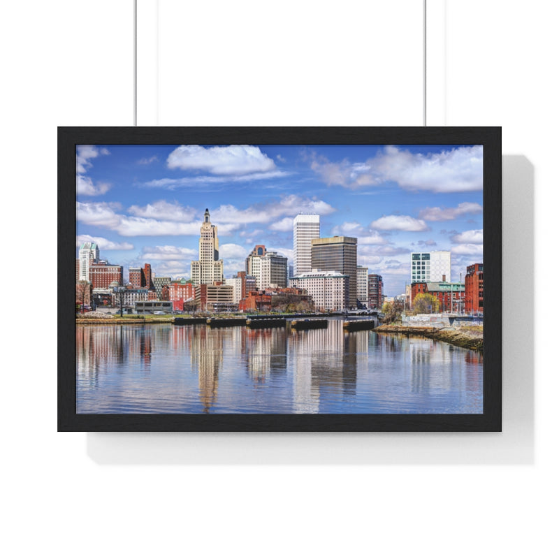 Downtown Providence Architecture - Premium Framed Horizontal Poster