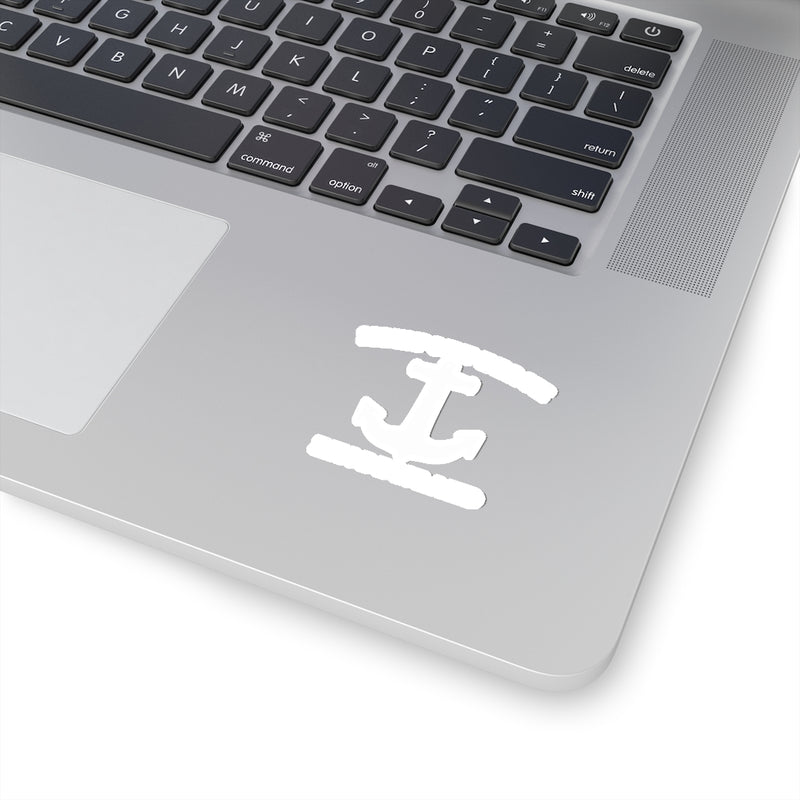 Newport Beach White Anchor - Stickers