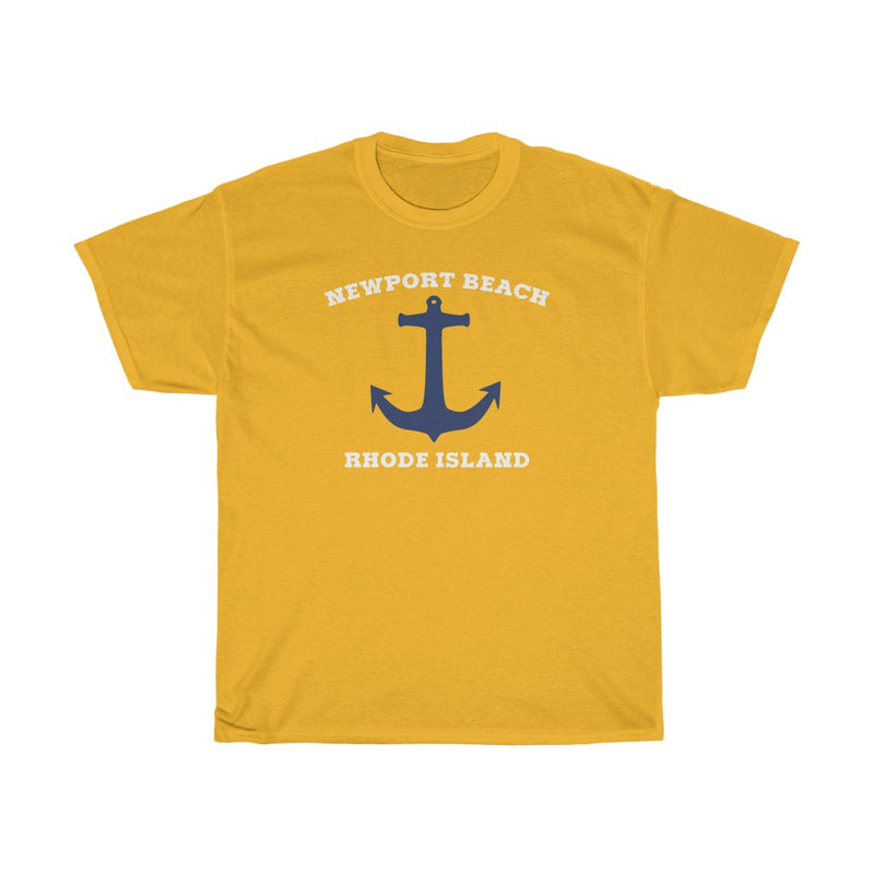 Newport Beach Rhode Island - Unisex Heavy Cotton Tee