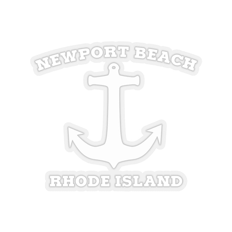 Newport Beach White Anchor - Stickers