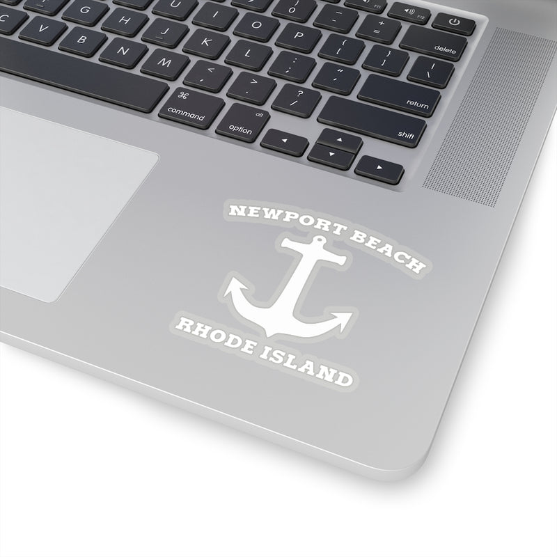 Newport Beach White Anchor - Stickers