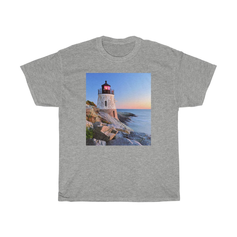 Lighthouse - Rhode Island - Unisex Heavy Cotton Tee